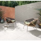 Gresie Gigacer Concept 1 Stone Mat 30x60 cm – ambient terasa, terasa cu fotolii, perete decorativ si pardoseala gri