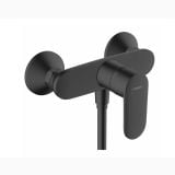 Baterie Dus Hansgrohe Vernis Blend Finisaj Negru Mat – baterie dus negru mat pe fundal alb
