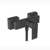 Baterie Dus Hansgrohe Vernis Shape Finisaj Negru Mat – baterie neagra mata izolata pe fundal alb