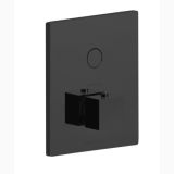Baterie Incastrata Cada Dus Termostatata Paffoni Compact Box Finisaj Negru cu o iesire