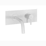 Baterie Lavoar Incastrata Paffoni Light Finisaj Alb cu Pipa 123 mm