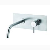Baterie Lavoar Incastrata Paffoni Light Finisaj Metalic cu Pipa 123 mm