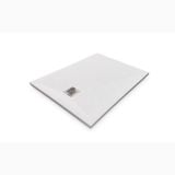 Cadita Dus Compozit Forma Alb 100x70 cm – cadita de dus alba izolata pe fundal alb