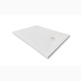 Cadita Dus Compozit Forma Alb 100x70 cm – cadita de dus alba izolata pe fundal alb