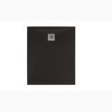 Cadita Dus Compozit Forma Negru 100x70 cm