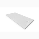 Cadita Dus Compozit Forma Alb 140x70 cm – cadita dus alba izolata pe fundal alb
