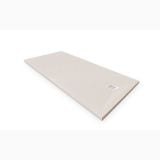 Cadita Dus Compozit Forma Crem 140x70 cm – cadita de dus crema izolata pe fundal alb