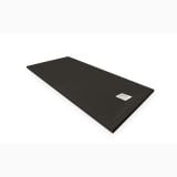 Cadita Dus Compozit Forma Negru 140x70 cm – cadita dus neagra izolata pe fundal alb
