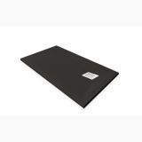 Cadita Dus Compozit Forma Negru 120x80 cm – cadita dus neagra izolata pe fundal alb