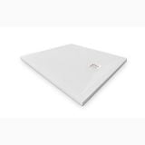 Cadita Dus Compozit Forma Alb 80x80 cm – cadita de dus alba izolata pe fundal alb