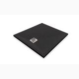 Cadita Dus Compozit Forma Negru 80x80 cm – cadita dus neagra izolata pe fundal alb