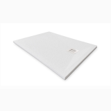 Cadita Dus Compozit Forma Alb 120x90 cm – cadita de dus alba izolata pe fundal alb
