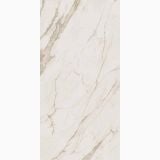 Gresie ABK Calacatta Gold Lucios 120x280 cm – placa marmorata alba cu vene aurii, fundal izolat