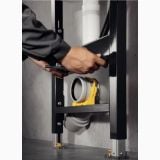 Set Vas WC Rimless Venise cu Kit rezervor WC Incastrat Viega – detaliu, instalare cadru sanitar incastrat cu racord scurgere