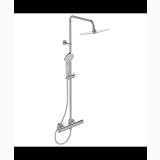 Coloana Dus cu Termostat Ideal Standard Ceratherm T100 – coloana dus cromata pe fundal alb izolat