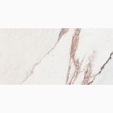 Gresie Calacatta Pink Lucios 40x80 cm – textura marmorata alb roz cu vinisoare maro