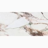Gresie Calacatta Pink Mat 60x120 cm – detaliu, detaliu textura marmorata cu vene roz si maro