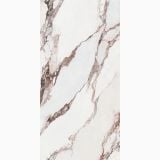 Gresie Calacatta Pink Lucios 120x280x0,6 cm – placa gresie model marmura roz, texturi fine maro