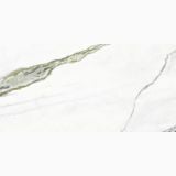 Gresie Calacatta Green Lucios 60x120 cm – placa marmura alba cu vene verzi aurii