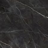 Gresie Calacatta Black Lucios 120x120 cm – placa marmura neagra lucioasa cu vinisoare albe
