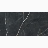 Gresie Calacatta Black Lucios 40x80 cm – textura marmorata negru cu vene albe subtiri