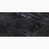 Gresie Calacatta Black Lucios 60x120 cm – textura marmorata negru cu vinisoare albe
