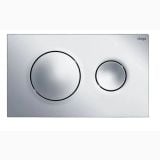 Set Vas WC Rimless Venise cu Kit rezervor WC Incastrat Viega – placa dubla clapeta crom pe fundal alb