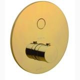 Baterie Incastrata Cada Dus Termostatata Paffoni Compact Box Finisaj Auriu cu o iesire