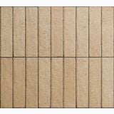 Gresie Portelanata Tetris Block Sand Mat 5X20 cm – placute alungite bej dispuse in randuri paralele