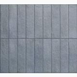 Gresie Portelanata Tetris Blu Mat 5X20 cm – placute verticale gri-albastru cu textura mata