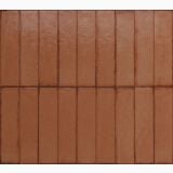 Gresie Portelanata Tetris Coral Lucios 5X20 cm – placute alungite teracota lucios, montaj vertical pe perete