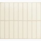 Gresie Portelanata Tetris White Lucios 5X20 cm – placi ceramice verticale alb crem montate pe perete