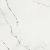 Gresie Abk Statuario Versilia Lucios 120x120 cm – placa marmura alba cu vinisori gri, fundal neutru