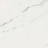 Gresie Abk Statuario Versilia Lucios 120x120 cm – placa marmura alba cu vinisoare gri, fundal neutru