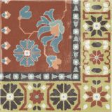 Gresie Play Carpet Mix Multicolor 20x20 cm – placa patrata cu motiv covor multicolor floral