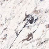 Gresie Abk Breccia Melange Lucios 120x120 cm – detaliu, detaliu textura marmura cu vene maro si negre