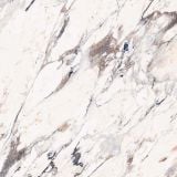 Gresie Abk Breccia Melange Lucios 120x120 cm – placa marmura alba cu vene aurii si negre