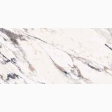Gresie Abk Breccia Melange Lucios 60x120 cm – placa marmurata alb bej cu vene gri