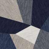 Gresie Decor Digitalart Mix 90x90 cm – detaliu, model geometric abstract in nuante de bleumarin si gri