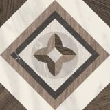 Gresie Intarsi Glam Mix 20x20 cm – placa decorativa cu model geometric intarsiat lemn marmura