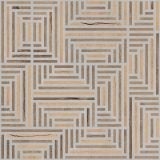 Gresie Form Story Maze 90x90 cm – placa cu model geometric maze in tonuri de lemn