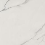 Gresie Abk Statuario White Lux Lucios 60x60 cm – placa alba marmorata cu vene gri subtiri