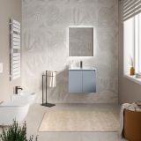 Mobilier Baie Suspendat Cuki 60 cm Bleu Pastel cu Lavoar