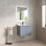 Mobilier Baie Suspendat Cuki 60 cm Bleu Pastel cu Lavoar – imagine 2