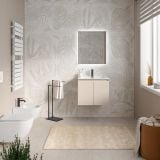 Mobilier Baie Suspendat Cuki 60 cm Cashmere cu Lavoar