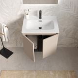 Mobilier Baie Suspendat Cuki 60 cm Cashmere cu Lavoar – imagine 3
