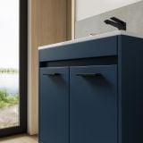 Mobilier Baie Suspendat Cimi 60 cm Albastru cu Lavoar – imagine 4
