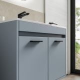 Mobilier Baie Suspendat Cimi 70 cm Bleu Pastel cu Lavoar – imagine 4