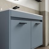 Mobilier Baie Suspendat Cimi 80 cm Bleu Pastel cu Lavoar – imagine 4