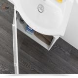 Mobilier Baie Suspendat Ready 60 cm Alb Lucios cu Lavoar si Oglinda – imagine 7